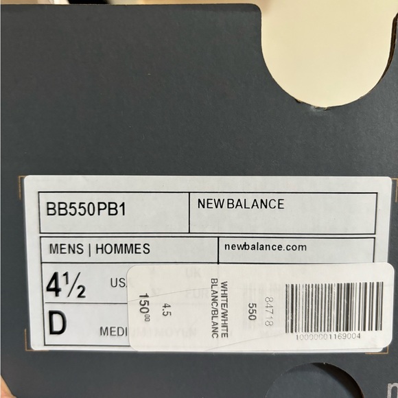 New Balance 550 - 4.5M/6W - Picture 2 of 2